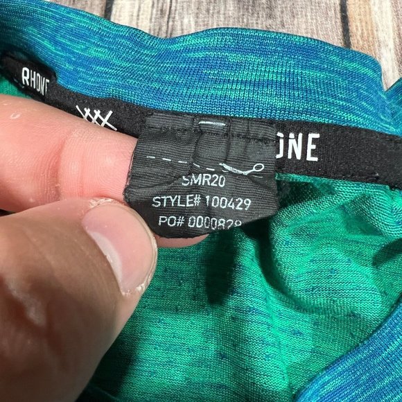 Rhone Reign Seamless Performance Short Sleeve Crew Neck Shirt Medium Mens Blue - Picture 4 of 8